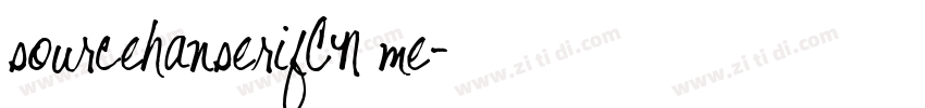 sourcehanserifCN me字体转换